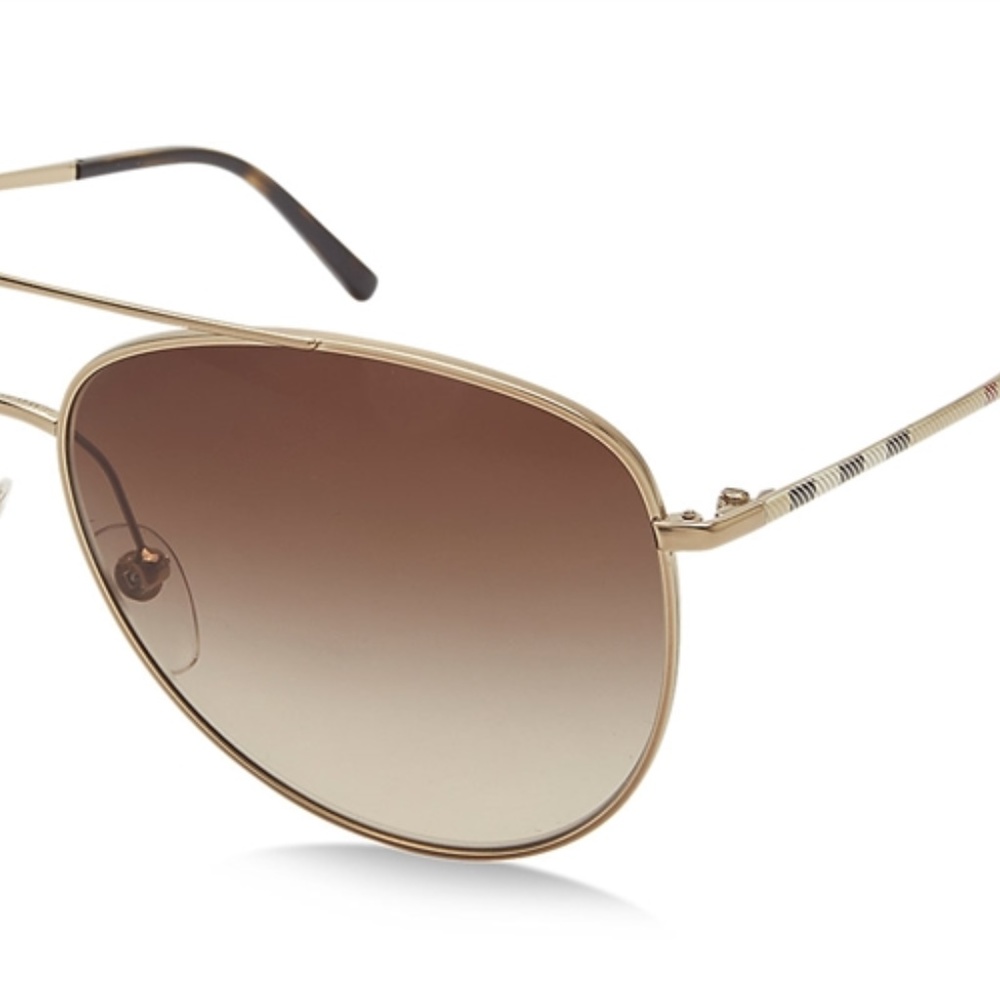 NWT Auth Burberry B3072 Pilot Fashion Sunglasses